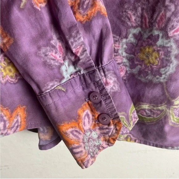 CHRISTOPHER & BANKS Floral Button Down Shirt - Picture 8 of 11